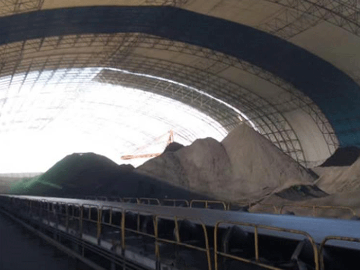 穆棱煤棚料仓网架